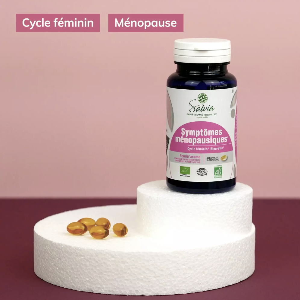 Femin'aroma - 40 capsules - Bio - Huiles essentielles